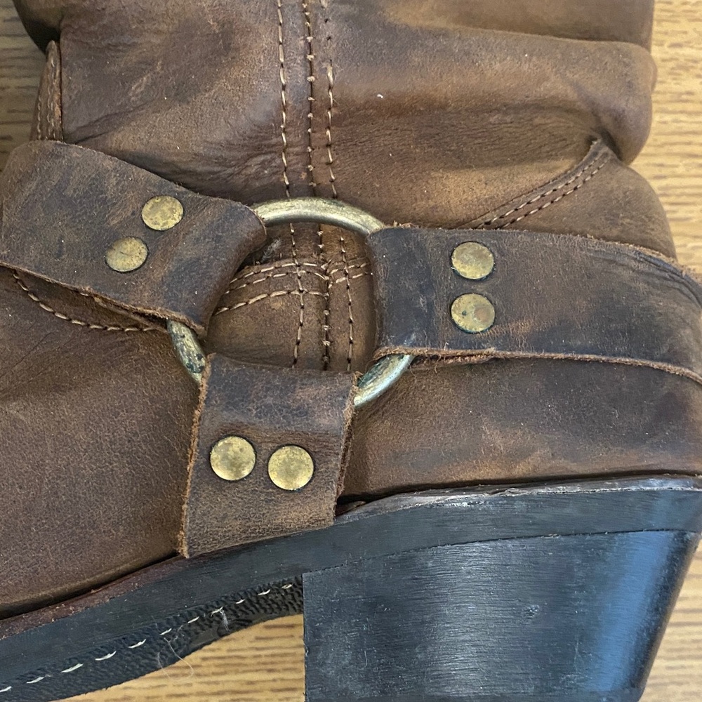 Brown Leather Frye Western Boots - Picture 5 of 16